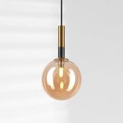 Lamkur Lighting Hänglampa Natalia, 1 lampa, glas, guld