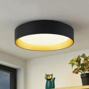 Lindby Gracjan LED-taklampa CCT svartguld