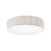 Bover LED-taklampa Plafonet, Ø 95 cm, vit, aluminium/tyg