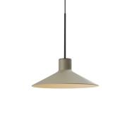 Bover LED-hänglampa Platet, svart/olivgrå, Ø 20 cm