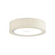 Bover LED-taklampa Urban, silver/krämfärgad, Ø 60 cm