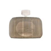 Bover LED-taklampa Fora, naturvit/beige, Ø 50 cm