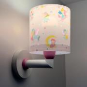 Dalber Fairy Dreams vägglampa med stickpropp, flerfärgad, E27
