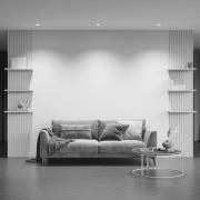 Maytoni inbyggnadslampa Share, vit/vit, Ø 10,2 cm, aluminium, GU10