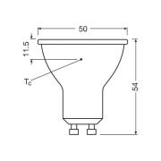 OSRAM LED-lampa Reflektor GU10 6,9W 60° 840 klar