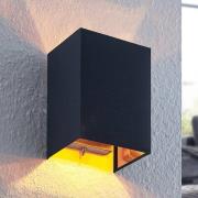 Lindby Lukani vägglampa, kantig
