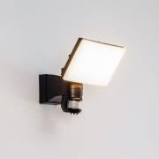 Prios LED-väggstrålkastare för utomhusbruk Avayah, rörelsevakt, IP44