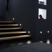 Hera LED Wall F vägginbyggnadslampa ståloptik1,8W
