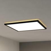 EGLO connect LED-taklampa Rovito-Z, svart, 50 x 50 cm