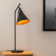 Opviq Bordslampa Sivani MR-608, svart/guld, metall, höjd 50 cm