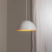 BEGA Hänglampa Studio Line 50996, vit/koppar, Ø 35 cm