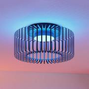 EGLO connect LED-taklampa Ginestrone-Z, svart, aluminium