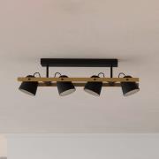 EGLO connect LED-taklampa Hornwood-Z, 4 lampor, svart