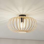 Lindby taklampa Lielle, naturlig bambu, Ø 40 cm