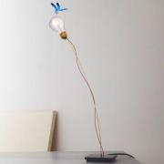 Ingo Maurer LED-bordslampa I Ricchi Poveri Bzzzz, blå 60 cm