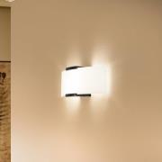 Euluna Vägglampa Fana, glas och wenge-trä