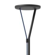 Fabbian LED-golvlampa Rio, antracit, dimbar, 3.000 K