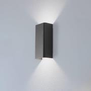 Nowodvorski Lighting Vägglampa Bergen, ljusgrå, metall, 23 cm hög, GU1...