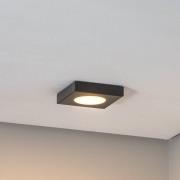 SIGMA Taklampa Hero, 12 x 12 cm, svart, metall, GX53