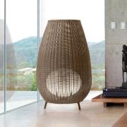 Bover LED-terrasslampa Amphora, 123 cm grafitbrun/brun