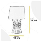 ONLI Biagio bordslampa, svart, keramik, 29 cm hög, E14