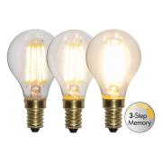 STAR TRADING LED-lampa E14 4W Soft Glow 3-step dimbar