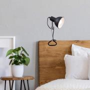 Briloner Fix klämlampa, metallskärm, svart