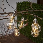 STAR TRADING LED-ljusslinga Glow, klar, varmvit, 190 cm lång