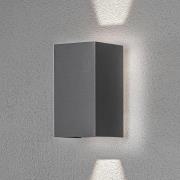 Konstsmide LED-utomhusvägglampa Cremona med bakgrundsljus