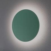 Argon LED-vägglampa Orios Plus, grön, Ø 30 cm, stål