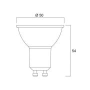 Sylvania LED reflektor GU10 4W 6,500K 36° 450 lm glas