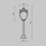 Maytoni Fleur vägglampa, brons