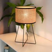 Duolla Trixi bordslampa med trådram brun/svart, tyg