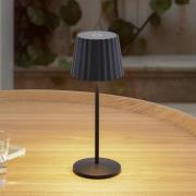 Lindby LED-bordslampa Esali, svart, metall, IP54