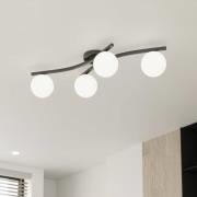 EMIBIG LIGHTING OPUS taklampa, längd 85 cm, opal, längd 84 cm, 4 lampo...