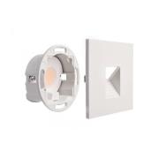 Deko-Light LED-vägginbyggnadslampa SET Alwaid, vit 8 x 8 cm, ljusnivå ...