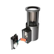 Deko-Light Facado II utomhusvägglampa, grå/rökgrå Ø 11 cm IP65 metall