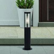 Searchlight Sockellampa Batton, IP44, svart, höjd 45 cm, metall