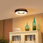 Lindby Aaesha LED-taklampa vit/svart Ø40,5cm
