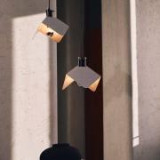 Stilnovo hänglampa Triedo, vit, längd 29 cm, metall