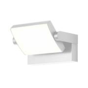 LED-vägglampa CMD 9110, vit, bredd 21 cm, metall, IP54