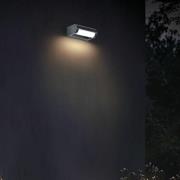 LED-utomhusvägglampa CMD 9052, bredd 18 cm, antracit, IP65