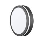 LED-utomhusvägglampa CMD 9084, antracit, Ø 25 cm, IP65