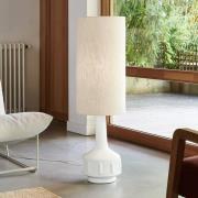 MARKET SET Golvlampa Jimmy, vit/beige, 121 cm