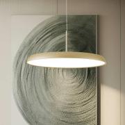 Viokef LED-hänglampa ART, krämgul, Ø 45 cm, metall