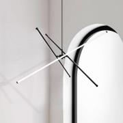 Viokef LED-pendellampa Sandy, längd 90 cm, svart, metall