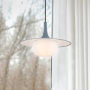 Viokef Hänglampa Fred, grå/vit, Ø 35 cm, plast/metall
