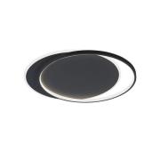 Viokef LED-taklampa Evelyn, svart, längd 55 cm, metall