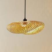 Lindby hänglampa Eleane, bambu, natur, längd 50 cm, E27