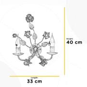 ONLI Carolina vägglampa, bronsfärgad, 2 lampor, järn